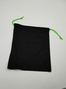 China Biodegradable Pure Cotton Drawstring Bag for Earphone Protection anti-dust environment protected materials factory
