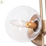 Simple Background Decorative Glass Post Modern Wall Light For Bedroom Living