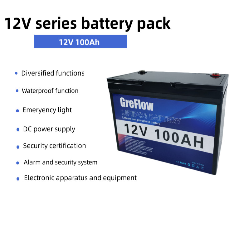12v 100ah Lithium Iron Lifepo4 Battery Smart BMS Bluetooth APP Monitor