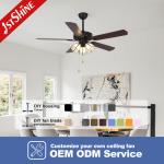 High Speed Ceiling Fan with Light Input Voltage V 110-240V/50Hz-60Hz Metal