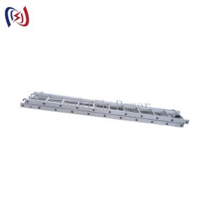 China Stringing Steel Aerial Balance Ladder Telescopic Extension Ladder factory