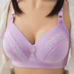 Flower Wireless Push Up Bra Full Cup 105cm Bust Big Breasted Wire Free