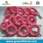 Customized Plastic Wrist Key Chain Coiled Retainer