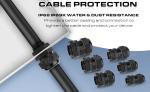 M20 Polyamide Metric Cable Gland, 20mm Adjustable Waterproof IP68 Plastic Cord