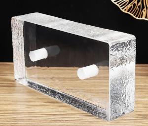 China Solid Glass Block Bricks Crystal Ultra Clear Fused Wall Decorative factory