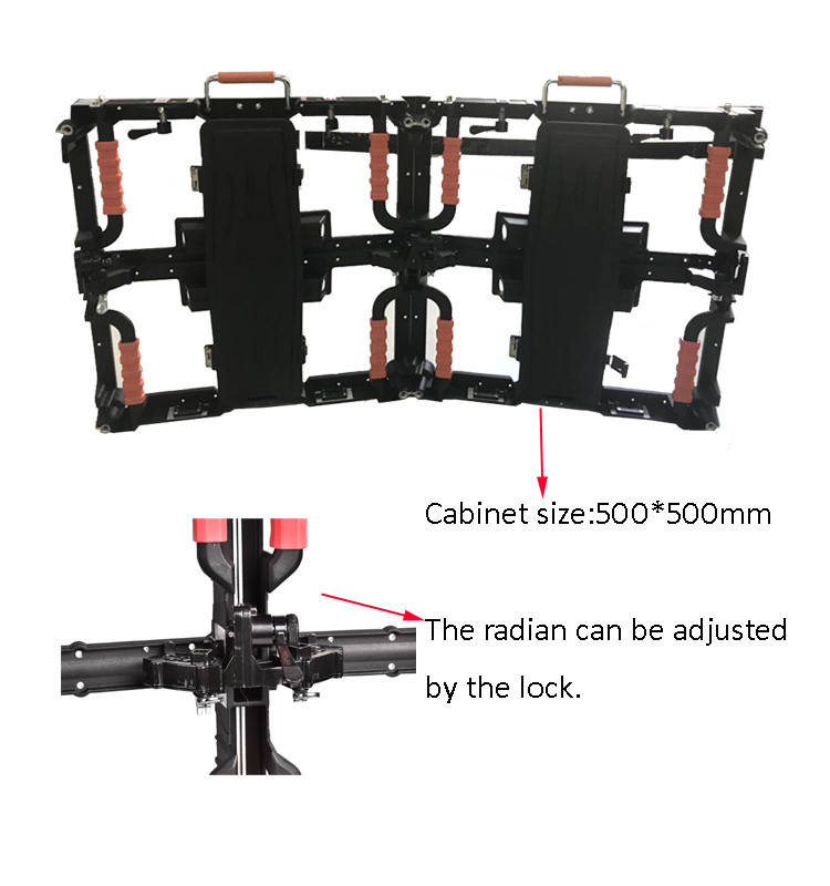 P3.91 Indoor Led Smd 2121 Curved Flexible Led Rental Display