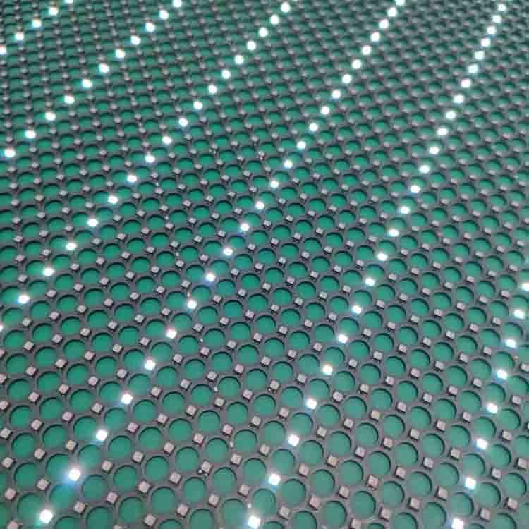 p6RGB Color LED Transparent Film Screen Indoor / Outdoor Display Video Screen