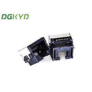 Single Port Tab Up SMD RJ45 Connector Socket With LED Sink Plate 7.5 DGKYDCB7511