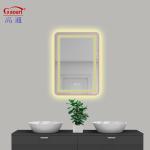 Backlit Bathroom Mirror LED Waterproof Smart Fitness Bevelled Touch Screen Wall