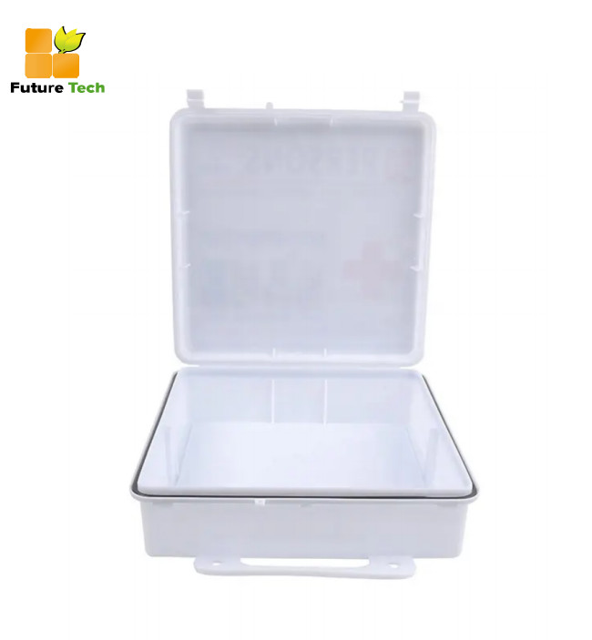 White Professional Plastic Family Portable First Aid Box Home Office