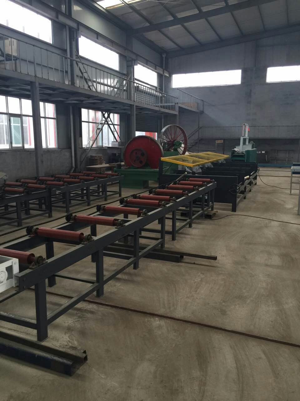 Double Spindle Multiple Blades Rip Saw, Multi RipSaw Production Line for Round log Cutting