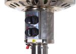 220 cm H Stainless Steel Silver Gas Flexible Radiant Full Height Portable Patio