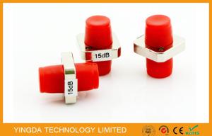 China FC SC ST Metal Adapter Type Fiber Optic Attenuator FC / PC , 15dB Attenuator factory