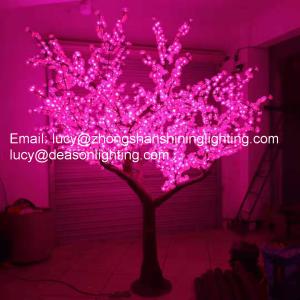 China Led artificial plum blossom tree light factory