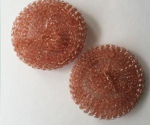 China Environmental Friendly Copperized Stainless Steel Scrub , Anti Mildew Metal Pot Scrubbers factory