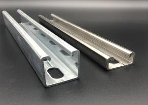 China C Channel Galvanized Steel 3m 6m Slotted Plain Strut Channel factory