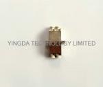 High Return Loss Couler LC LC Duplex Optical Fiber Adapter Silver Metal Housing