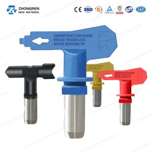 Adjustable Atomizing Airless Sprayer Nozzle High Hardness Anti Clogging