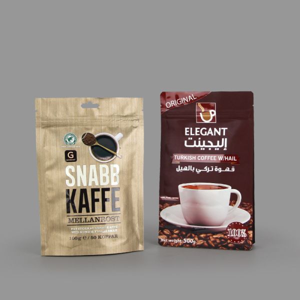 Reusable Surface Printing CMYK Or Custom Custom Printed Coffee Bags for Unique Packaging Solutions