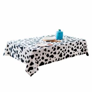 China Plain Dyed PEVA Square Plastic Tablecloth For Dinning factory