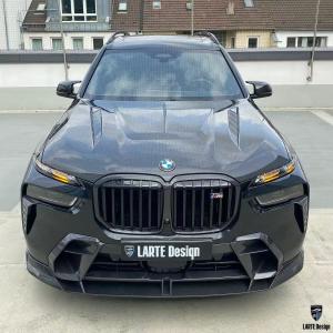 China BMW X7 Carbon fiber Body Kit X7 LD style carbon fiber front lip diffuser Spoiler hood wheel arch factory