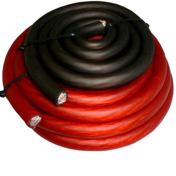 Car Audio Industry Power Cable 1/0 2 4 8 AWG Gauge PVC Jacket Super Flexible Material