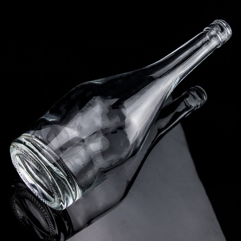Hot Stamping Customized 700ml 750ml Glass Bottle for Whisky Gin Vodka Rum Liquor