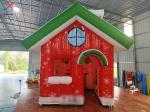 Manufacturer Inflatable Christmas House Outdoor Holiday Decoration With LED