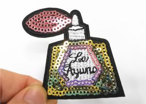 China Bright Color Sequin Embroidery Patches Small Size Sequin Iron On Appliques factory