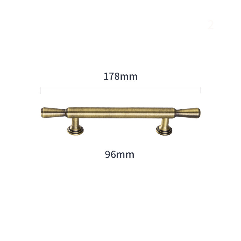 Long Solid Brass Cabinet Pull Handles For Villa Apartment