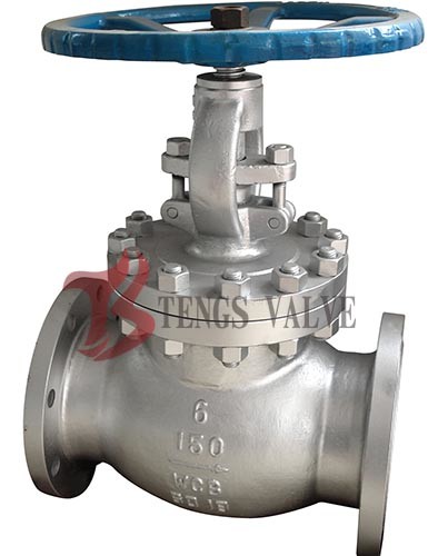 Industrial Straight Globe Valve Cast Steel Metal Seat HF Manual Operated 150LB