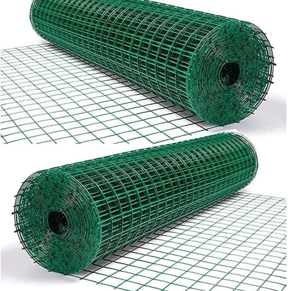 Affordable Custom-Made Green PVC-Coated Welded Wire Mesh Fences for Residential