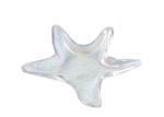 Gold Rimmed Ocean Series Sea Star Crystal Fruit Plate Lead Free Fashionable