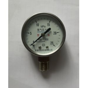 2 50mm Oxygen Gas Cylinder Pressure Gauge Bottom Connection Test