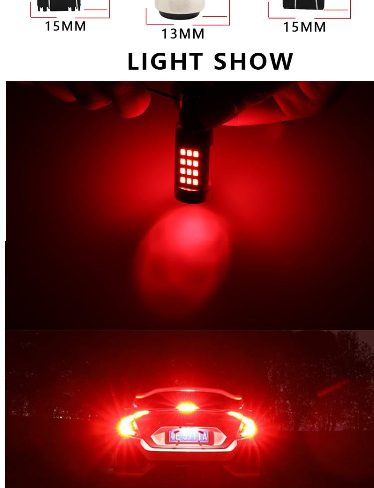 Three Times 2835 Car Turn Signal Lights Car Brake Led Turn Signal Flasher
