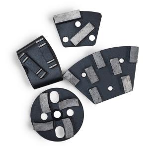 China 100 Rectangle Diamond Grinding Plate for Concrete Floor Bond Metal Bond Diamond Tools factory
