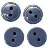 Buy cheap Groove In The Middle Two Hole Flat Back Plastic Resin Buttons 16L Navy Blue from wholesalers