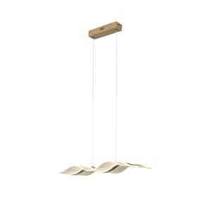 China Nordic Chandelier Modern Luxury Large Long Strip Wave Shape Acrylic Lamp Bar Hotel Home Decorative Chandelier Hanging Lamp factory