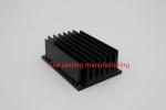 AL6063 Heat Sink Extruded Aluminum Parts Hard Anodizing Black