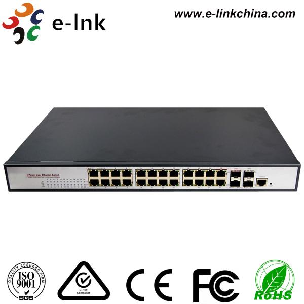 650W Rugged Ethernet Switch 22 Port 10 / 100 / 1000Base-T + 2 Combo + 2 (1000M)