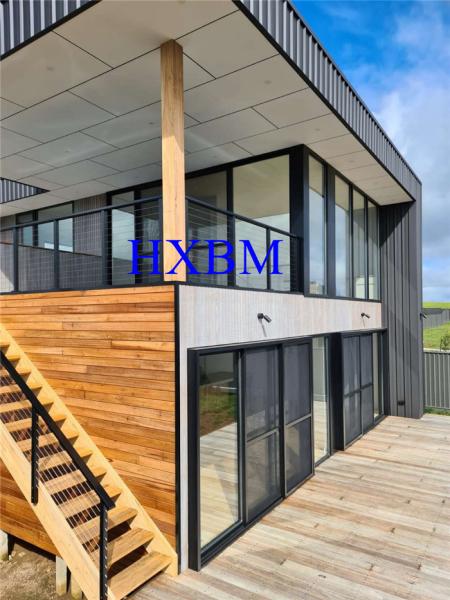 Australian style aluminum sliding doors With white color heat insulation for