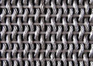 China Stainless Steel Woven Decorative Metal Wire Mesh For Room Space Divider factory