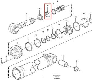 China VOE11005106 VOE 11005106 11005106 SUNCARSUNCARVOLVO Rod Seal For L220E L220G L250H factory