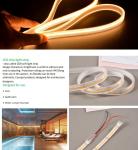 Flexible Flip Chip FOB CRI90 DC24V 12V 10W 15W Linear Led Strip