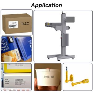 Flying CO2 Laser Marking Machine 220V 50HZ With Coding / Marking