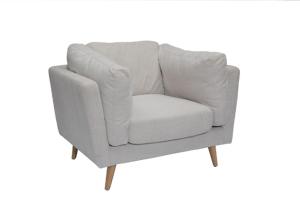 China Linen Modular Sofa / Overstuffed Linen Sofa Inexpensive Living Room Sets factory