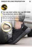 Sport Steel Toe Mens Work Boots , Breathable Labor Protection Shoes For Security
