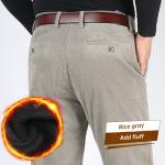 Autumn and Winter Casual Pants Plus Fleece Warm Winter Corduroy Thickened Loose