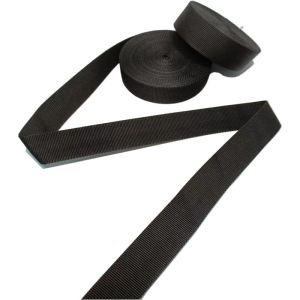 Polypropylene Webbing High Strength Plain Weave 30mm Black Woven Pp Strap For