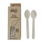 Odorless 6.3 Inch Eco Friendly Wooden Spoons , Multiscene Disposable Wooden